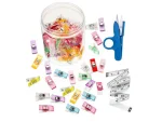 60 PIECES Fabric Clips for Sewing and Embroidery, Plastic Clips Holder