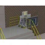 1000x1300 mm Platform Hydraulic Handicap Elevator