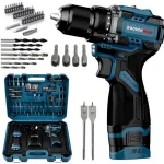 70 Parça 16V 2Ah Yeni Akülü Kömürsüz Armut Batarya Vidalama Matkap Seti Çantalı