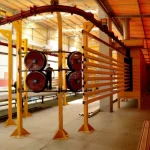 800x2300x8000 mm Lpg/Lng Tunnel Type Electrostatic Paint Oven