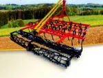 345 Cm Spring Cultivator Rotary Rake (With Rollers) Combination