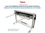 AFM 1270X1.5 Sliding Piece Molded Manual Lever Top-Bottom Straight Blade Guillotine Shear Machine