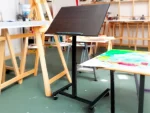 Artist Easel Adjustable Inclined Wheeled Work Table 63-88 Cm