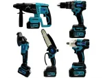 Palm Grinding, Breaker Drill Hilti, Nut Tightening Loosening, Drilling Drill, Pruning Saw 5-Piece Set