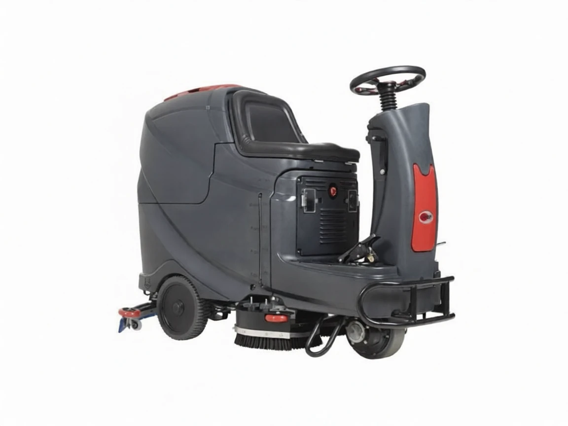 sw96b5r4ydrmt0cw7fjb0gepvw 810 mm Brushed Battery Powered Ride-On Floor Washing Machine - Image 1