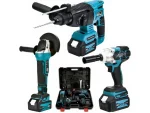Cordless 58V 3-Piece Breaker Driller Hilti Grinding and Nut Removing Set
