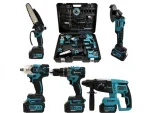 88V 5Ah 125Mm Hand Grinder Breaker Drill Hilti Cordless 5Pcs Set Machine