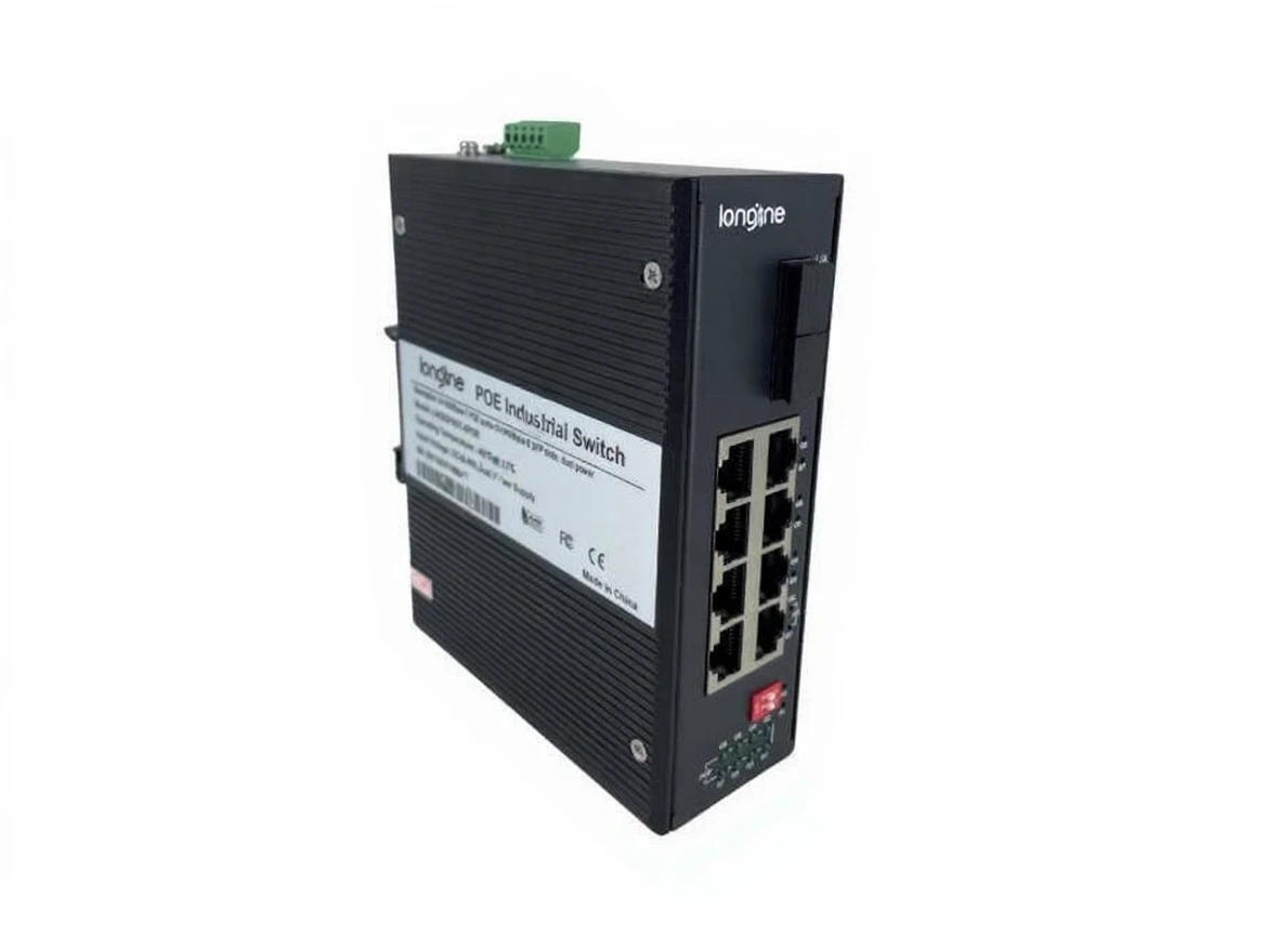 t80wd8gp0srmr0cvj6ntd7erzw Longline Lngıgf8gt-8Poe 10-Port 10/100/1000 Mbps Unmanaged Industrial Poe Switch - Image 1
