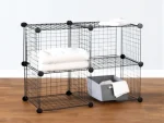 4 Grid Compartment Metal Wire Portable Modular Multi-Purpose Organizer Rack - Image 2