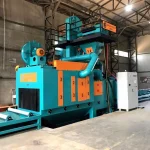 4 Türbinli 1200mm*500mm Yatay Kontinü Kumlama Makinası