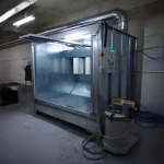 Manual Powder Coating Booth 1500X4000x2250 Mm