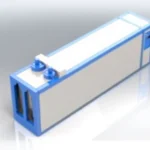 1500x2300x8000 mm Motorin/Diesel U Type Electrostatic Powder Coating Oven
