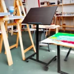 Adjustable Wheel Art Easel with Slope and Height Adjustment