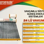 24-Piece Chrome Vacuum Solar Energy System