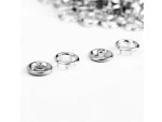 350 Pcs Metal Snap Fasteners 9.5Mm Hollow Buckle Metal Brass Buttons Complete Set - Image 3