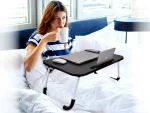 HS 05BLACK Portable Foldable Bed Chair Tabletop Laptop Computer Desk Study Desk - Image 3