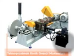 Ø135x110 Mm 200-260 Kg/H Plastic Recycling Conical Pellet Extruder