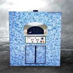 120x120 cm Rotating Base Gas Pizza Oven