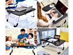 HS 05BLACK Portable Foldable Bed Chair Tabletop Laptop Computer Desk Study Desk - Image 8