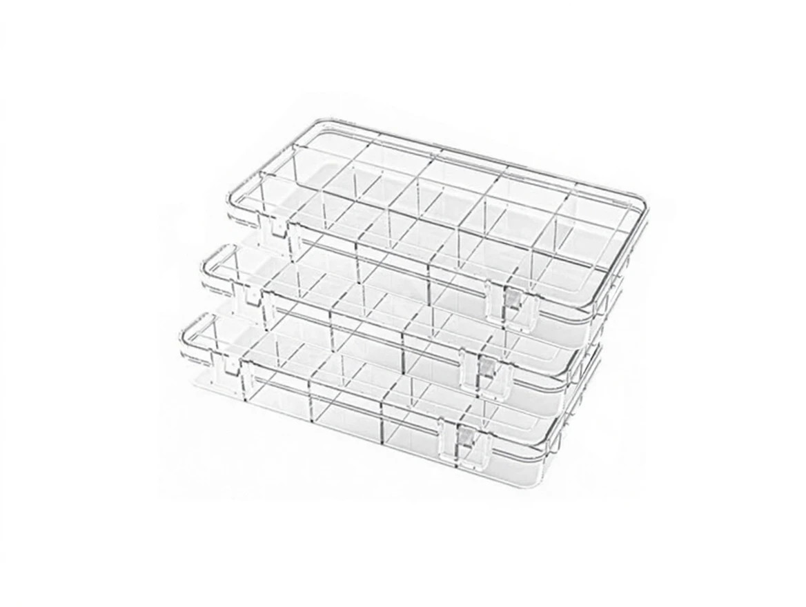 v5v1y1mc35rmt0cvn60beff44m 50 Pieces 15 Compartments Accessory Plastic Box - Image 1
