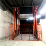 Single Column 1 Ton 3 Meter Navigation Hydraulic Cargo Lift