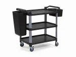 3-Tier Open Plastic Service Cart - Image 3