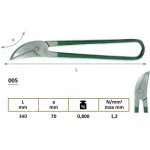 005 Left Curved Sheet Metal Cutting Scissors