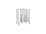 Single Dish Collection Tray Transport Trolley with 15 Tray Capacity