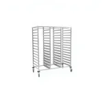 Single Dish Collection Tray Transport Trolley with 15 Tray Capacity