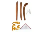 6 Piece Set - 3-Piece Modelist Riga Set, Modelist Square, Pistole Square and 150 cm Measuring Tape - Image 2