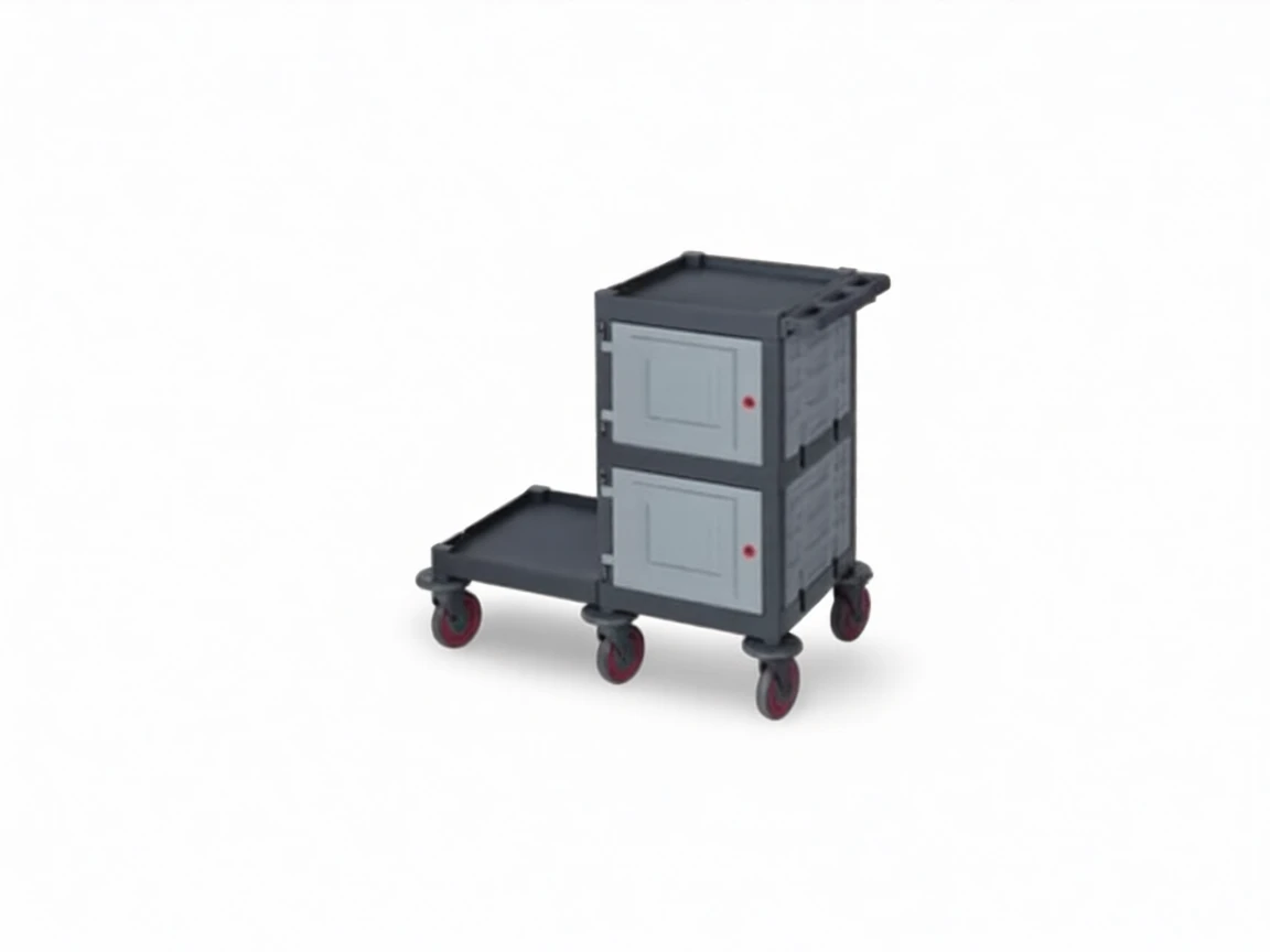 vf770x5zwhrmw0cw6pht552028 Plastic Cleaning Material Trolley (53x110x100 cm) - Image 1