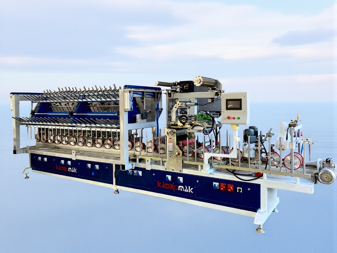 vj8edpwdwnrmc0ctmsvbkd62qc EWP 450 T PUR "Trio" System Glue Profile Wrapping Machine - Image 1