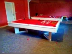 Red Cloth White American Pool Table - Lb-Kbam - Image 6