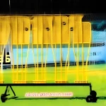 5 Player Height Adjustable Soccer Training Mannequin Cart