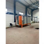Twin Powder Coating Booth With 3+3 Filter Conveyor
