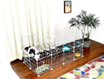 Hodbehod 36 Panel White Pet Cat Dog Bird Metal Wire Cage