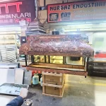 200x70 cm Copper Closed Fire Pit Grill
