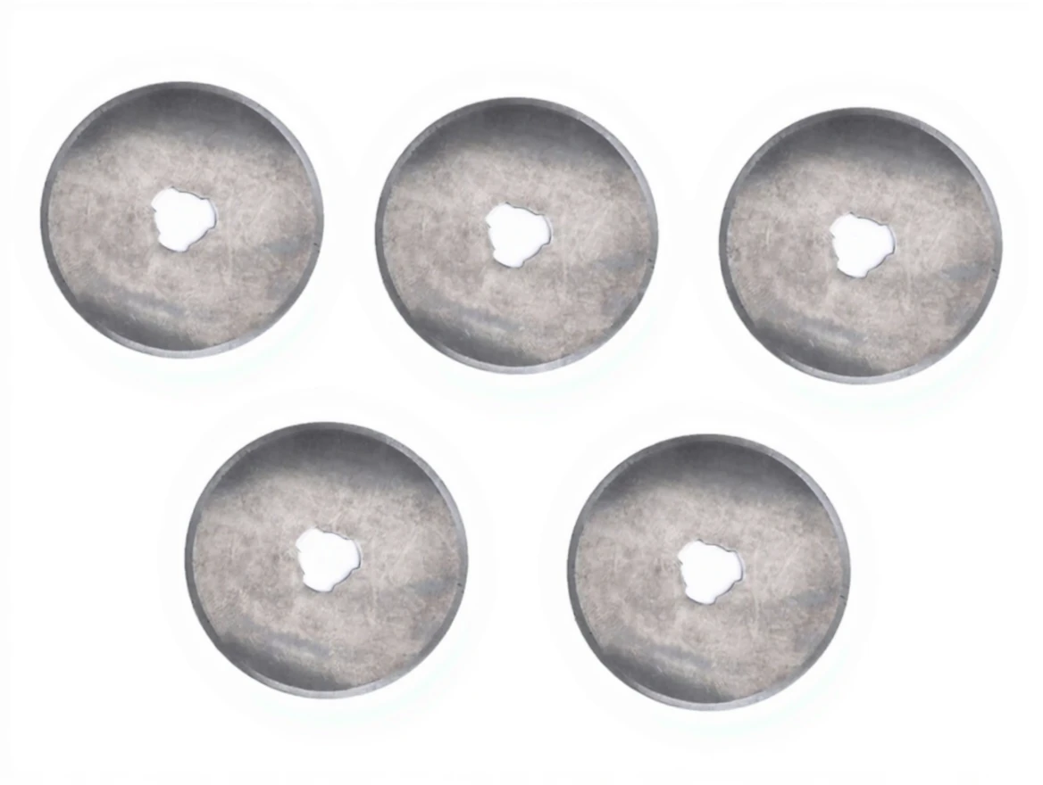 w89dzgmdpnrmr0cvzeh9t3gtxw 45MM (5 Pieces 45Mm) Round Blade Rotary Cutter Fabric Cutter Spare Blade - Image 1