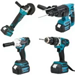 125mm Avuç Taşlama, Kırıcı Delici Hilti, Somun Sıkma Sökme, Vidalama Matkap Akülü Ultra 4'Lü Set