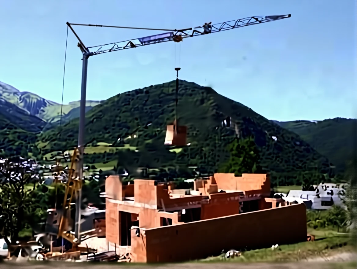 wgk4cq5wynrmw0cv9y4ag9rb5w 16 Meter Max 1300 Kg Capacity Fast Installation Tower Crane - Image 1