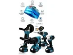 58V Cordless Nut Removing Drilling Drill Breaker Drilling 4-Piece Machine Set - Image 4
