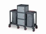 Plastic Cleaning Material Trolley (53x152x136 cm)