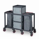 Plastic Cleaning Material Trolley (53x152x136 cm)