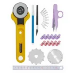 45 mm Fabric Leather Paper Roulette Cutter Scalpel Ruler Kraft Set