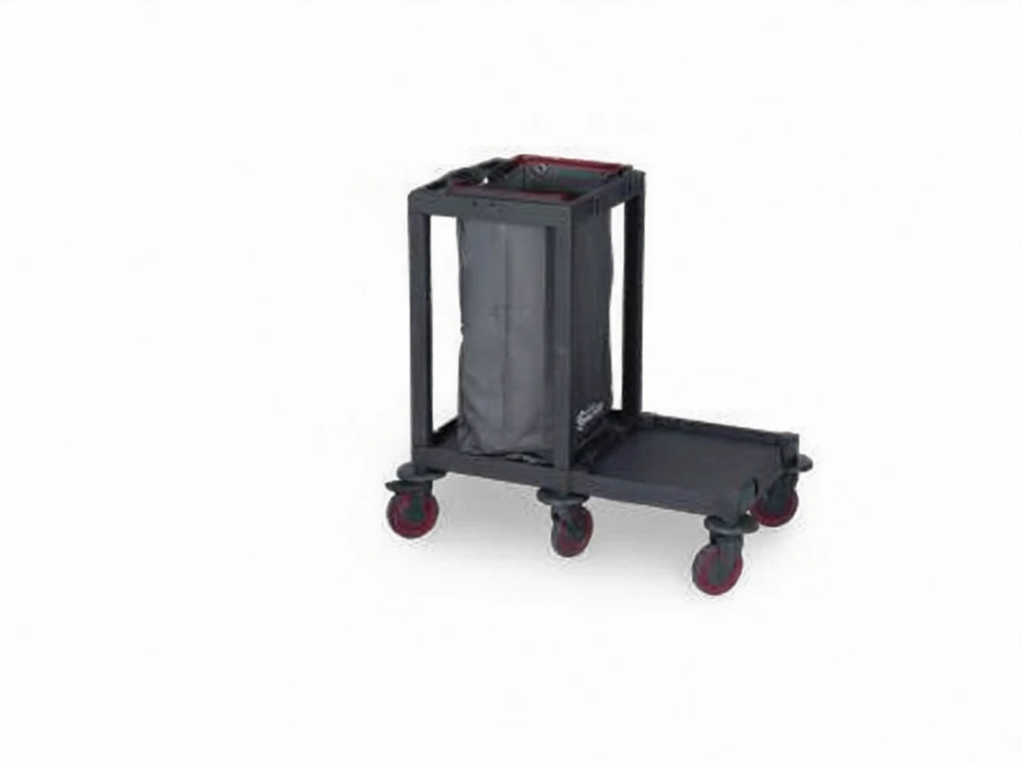 wqd97gzv0nrmt0cw6pgbh7t600 Plastic Cleaning Material Cart (53x101x100 cm) - Image 1