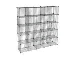25 Compartment Metal Portable Bookshelf Shelf Cabinet Organizer - Image 5