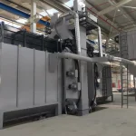 244 kW 16 Turbine Suspended Continuous Sandblasting Machine