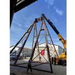 Rotating Ferris Wheel with 18 Buckets for 72 Persons
