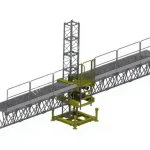 2500 Kg Mobile Facade Platform Elevator