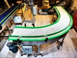 90 Degree Turned Stainless Modular Belt Conveyor - Image 2